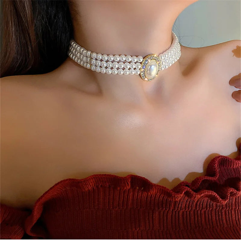 Shine in the luxury of pearls and elegance of details with a royal touch that complements your look.
